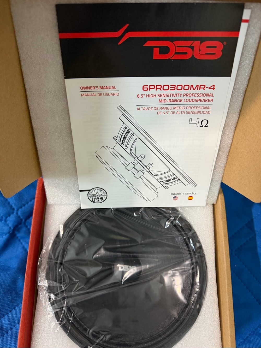 DS18 6.5" Mid-Range Loudspeaker - Black